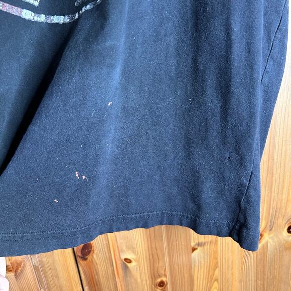 Affliction Mens Divio Vrnsh T-Shirt Large Black Live Fast Y2K Skull Grunge FLAW - Picture 7 of 7